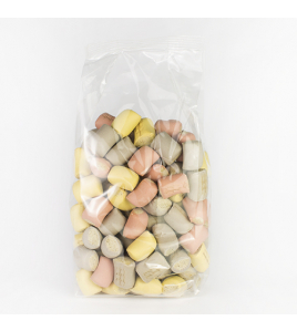 BONTE MINI-MERGPIJPJES 400 GR./ZAKJE (STAAND) BONTE MINI-MERGPIJPJES 400 GR./ZAKJE (STAAND)