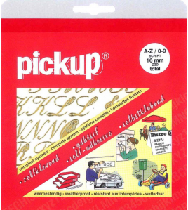 LETTER/CIJFERBOEK SCRIPT GOUD 16 MM