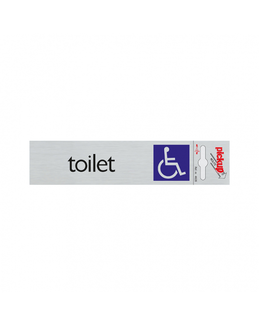 BORD ALULOOK TOILET TOEG. VOOR ROLSTOEL 165X44 MM ZELFKLEVEND