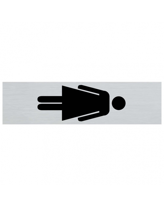 BORD ALULOOK DAMES SYMBOOL STAAND 165X44 MM ZELFKLEVEND