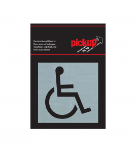 BORD ALULOOK TOEGANKELIJK VOOR ROLSTOEL 80X80 MM ZELFKLEVEND