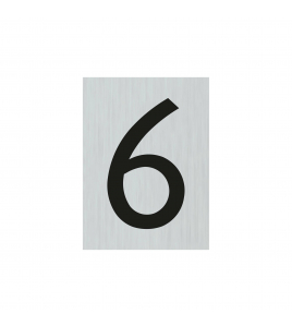 BORD ALULOOK CIJFER 6 44X60 MM ZELFKLEVEND