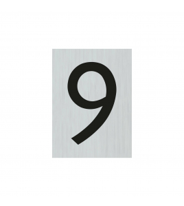 BORD ALULOOK CIJFER 9 44X60 MM ZELFKLEVEND