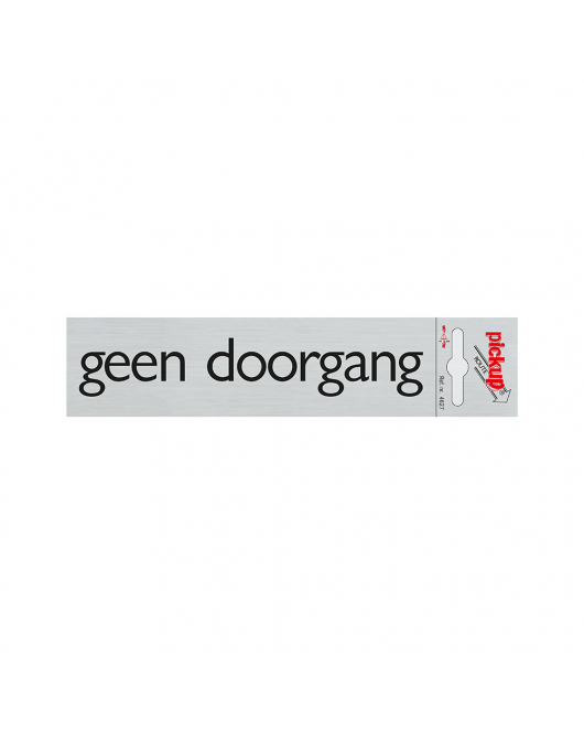 BORD ALULOOK GEEN DOORGANG 165X44 MM ZELFKLEVEND