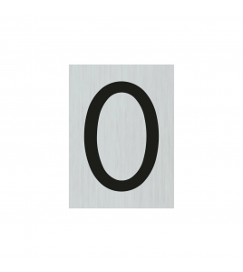 BORD ALULOOK CIJFER 0 44X60 MM ZELFKLEVEND