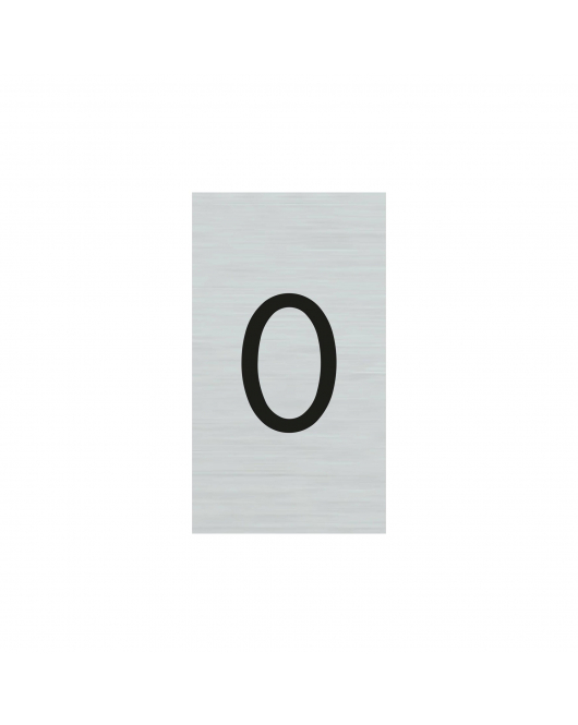 BORD ALULOOK CIJFER 0 25X44 MM ZELFKLEVEND