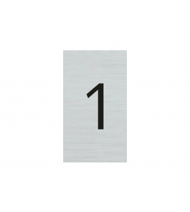 BORD ALULOOK CIJFER 1 25X44 MM ZELFKLEVEND