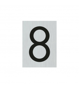 BORD ALULOOK CIJFER 8 44X60 MM ZELFKLEVEND