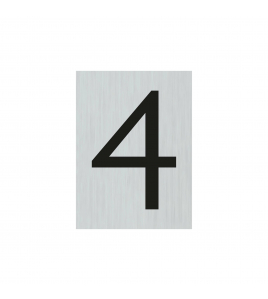 BORD ALULOOK CIJFER 4 44X60 MM ZELFKLEVEND