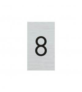 BORD ALULOOK CIJFER 8 25X44 MM ZELFKLEVEND