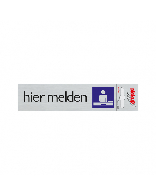 BORD ALULOOK HIER MELDEN 165X44 MM ZELFKLEVEND
