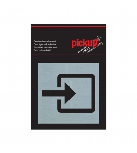 BORD ALULOOK INGANG 80X80 MM ZELFKLEVEND