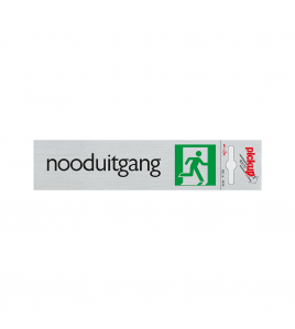 BORD ALULOOK NOODUITGANG 165X44 MM ZELFKLEVEND
