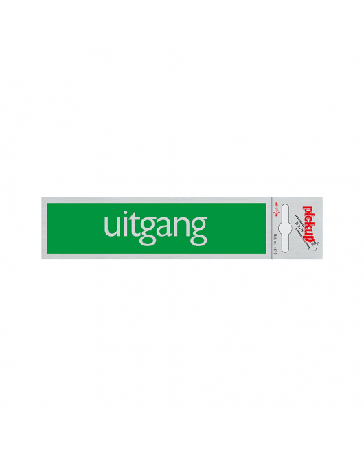 BORD ALULOOK UITGANG 165X44 MM ZELFKLEVEND