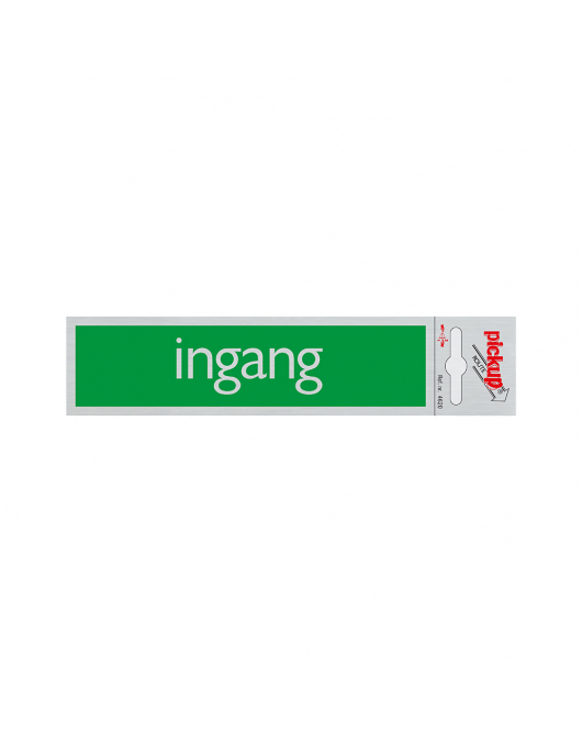 BORD ALULOOK INGANG 165X44 MM ZELFKLEVEND