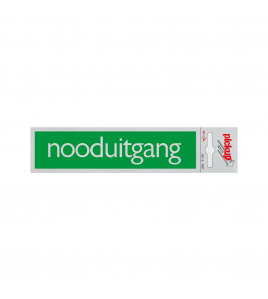 BORD ALULOOK NOODUITGANG 165X44 MM ZELFKLEVEND
