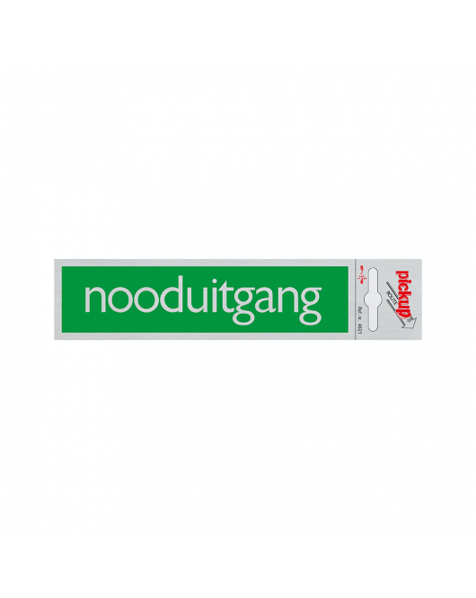BORD ALULOOK NOODUITGANG 165X44 MM ZELFKLEVEND