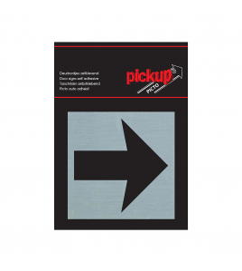 BORD ALULOOK PIJL 80X80 MM ZELFKLEVEND