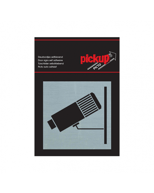 BORD ALULOOK CAMERABEWAKING 80X80 MM ZELFKLEVEND
