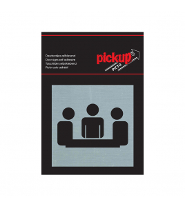 BORD ALULOOK VERGADERRUIMTE 80X80 MM ZELFKLEVEND