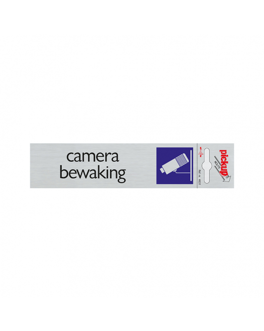 BORD ALULOOK CAMERABEWAKING 165X44 MM ZELFKLEVEND