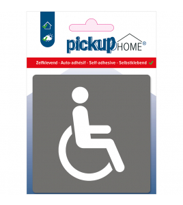 BORD ROLSTOEL GRIJS 90X90X3 MM ACRYLAAT