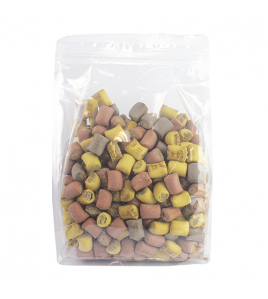 BONTE MINI-MERGPIJPJES 1 KG./ZAK BONTE MINI-MERGPIJPJES 1 KG./ZAK