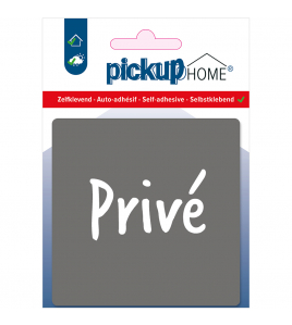 BORD PRIVE GRIJS 90X90X3 MM ACRYLAAT