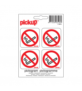 STICKER VERBODEN TE ROKEN 50X50 MM 4 STUKS