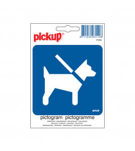 STICKER HONDEN AAN DE LIJN 100X100 MM