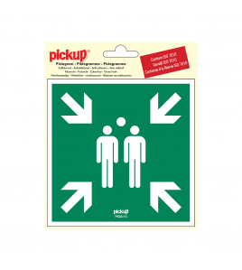 STICKER VERZAMELPLAATS BIJ CALAMITEIT 150X150 MM