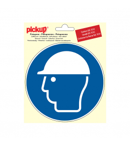 STICKER VEILIGHEIDSHELM DRAGEN 150 MM ROND