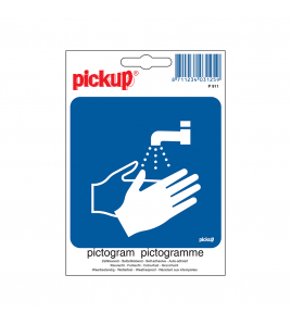STICKER HANDEN WASSEN VERPLICHT 100X100 MM