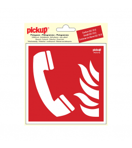 STICKER TELEFOON VOOR BRANDALARM 150X150 MM