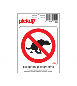 STICKER HIER GEEN HONDEPOEP 100X100 MM
