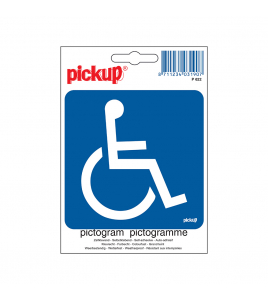 STICKER TOEGANKELIJK VOOR ROLSTOEL 100X100 MM