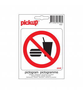 STICKER VERBODEN VOOR CONSUMPTIES 100X100 MM