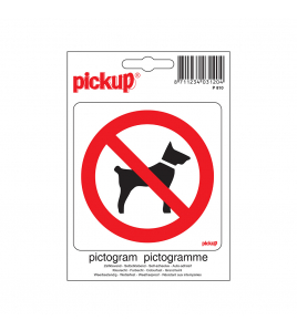 STICKER VERBODEN VOOR HONDEN 100X100 MM