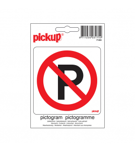STICKER VERBODEN TE PARKEREN 100X100 MM
