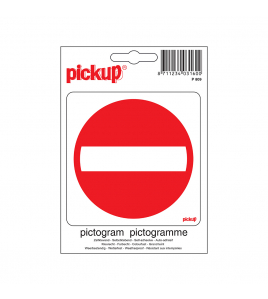 STICKER VERBODEN TOEGANG 100X100 MM