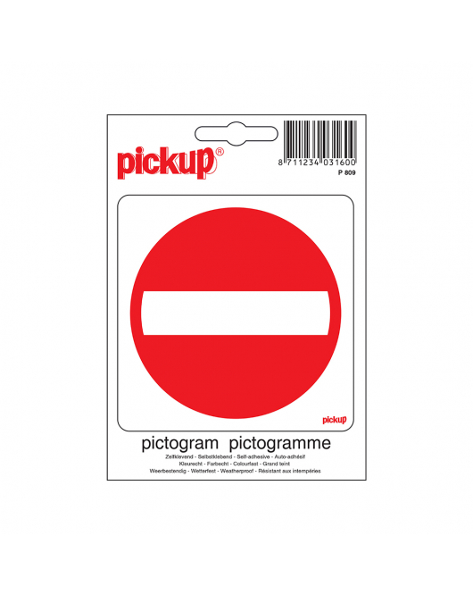 STICKER VERBODEN TOEGANG 100X100 MM