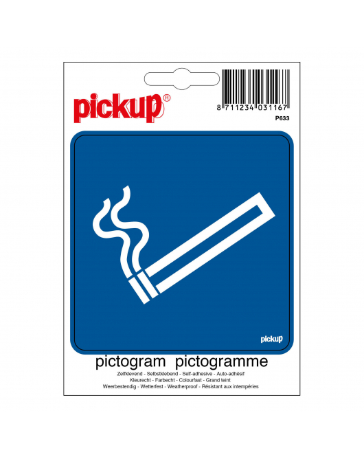 STICKER ROKEN TOEGESTAAN 100X100 MM