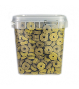 GLUTENVRIJE RINGETJES 1170 GR./EMMER (2,5 LITER) GLUTENVRIJE RINGETJES 1170 GR./EMMER (2,5 LITER)