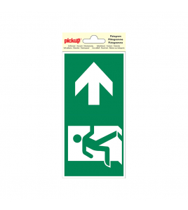 STICKER NOODUITGANG RECHTS 100X200 MM