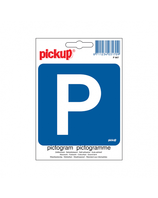 STICKER P PARKEREN 100X100 MM