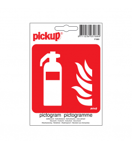 STICKER BRANDBLUSSER 100X100 MM