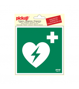 STICKER AED 150X150 MM