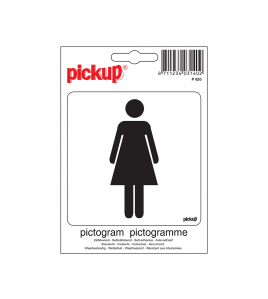 STICKER DAMES 100X100 MM