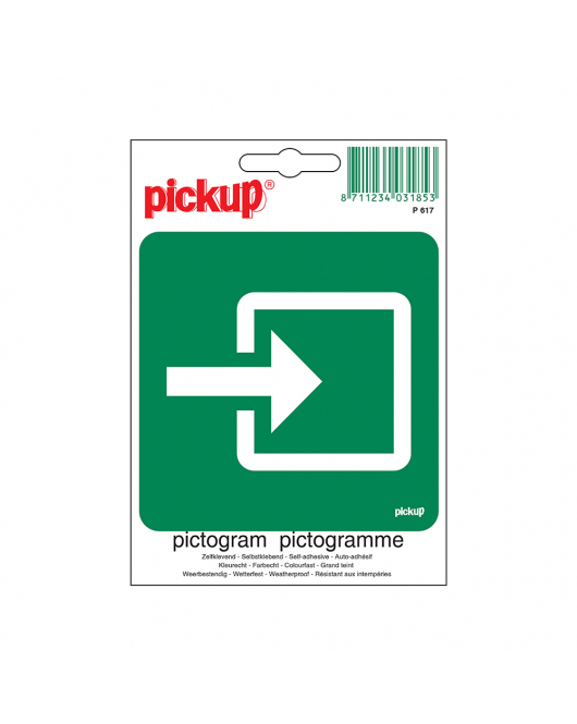 STICKER INGANG 100X100 MM