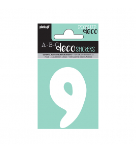 PLAKCIJFER EMMA 70 MM WIT 9